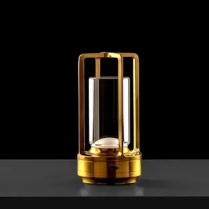Crystal Lantern Table Lamp – 3 Colors Rechargeable LED