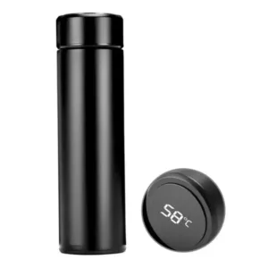 Smart Vacuum Insulated Water Bottle with LED Temperature Display (500ml, Multicolor)