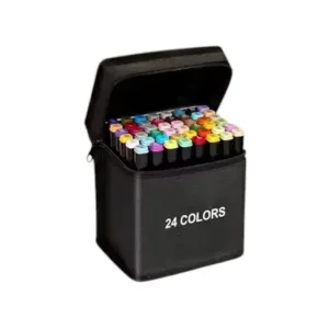 24 Pcs Dual Tip Markers Set