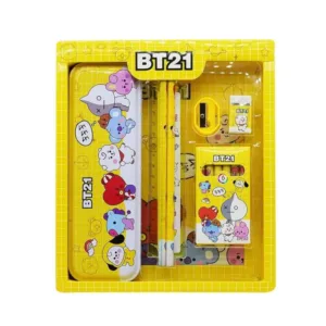 Stationery Kit for Kids - Stationery Set, Includes Metal Pencil Box, Sharpener, Pencil and Eraser Set, School Supply Set, Birthday Return Gift for Kids, Boys, Girls (12 pc Set)