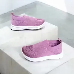 Kids Casual PVC Slip-On Shoes Memory Foam Woven Design Lightweight Durable Footwear