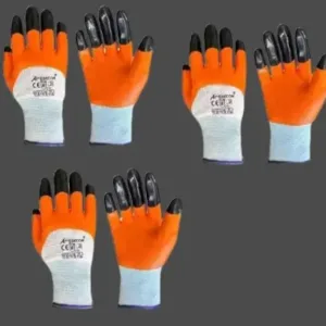 Heavy Duty Industrial Safety Gloves – Cut Resistant Hand Protection Set of 4