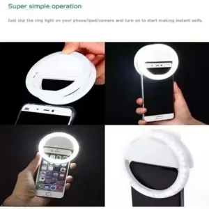 Pocket Mini Clip-On Selfie Ring Light with 36 LED for Smartphone Camera